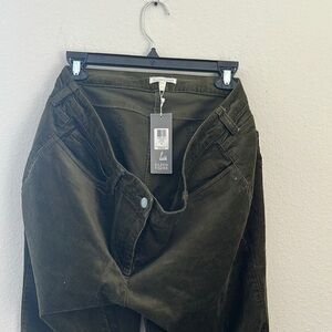 Eileen Fisher Olive Corduroy Pants size 14